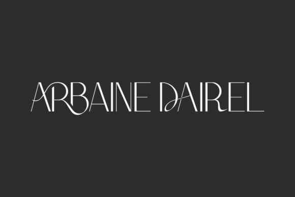 Arbaine Dairel: A Display Font That Elevates Marketing Visuals