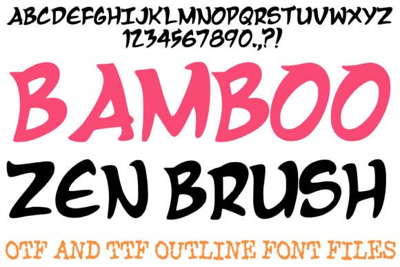 Bamboo Zen Brush: A Display Font That Brings Calm Energy to Your Brand