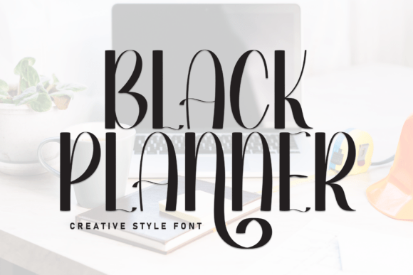 Black Planner: A Whimsical Handwritten Display Font Review