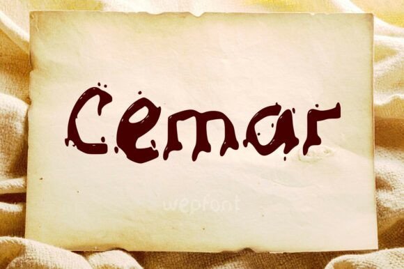 Cemar: A Handwritten Display Font with Quiet Confidence