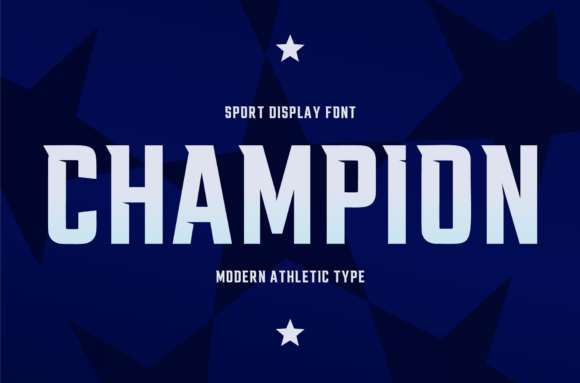Champion Geometric Typeface for Bold Handmade Labels & Printables