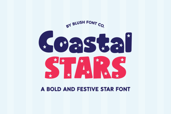 Coastal Stars: A Bold Display Font for Patriotic & Celebratory Editorial Design