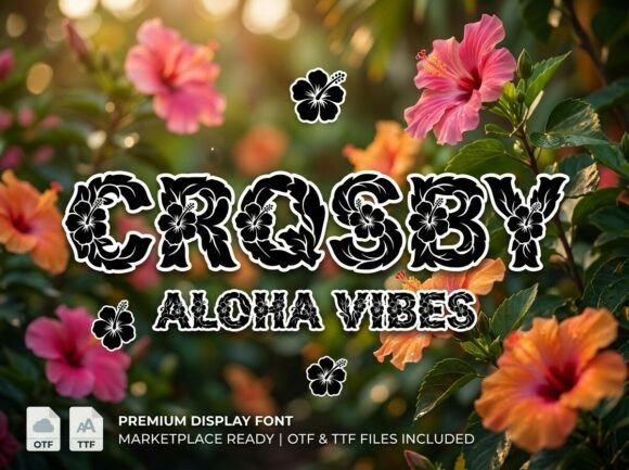 Crosby: A Premium Display Font for Tropical Brand Energy