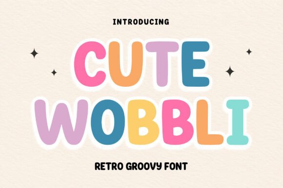 Cute Wobbli: A Playful Display Font for Handmade Charm