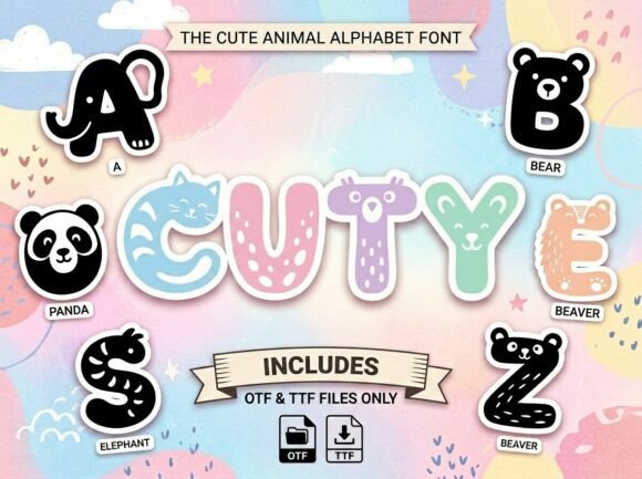 Cuty: A Whimsical Display Typeface for Handmade Charm