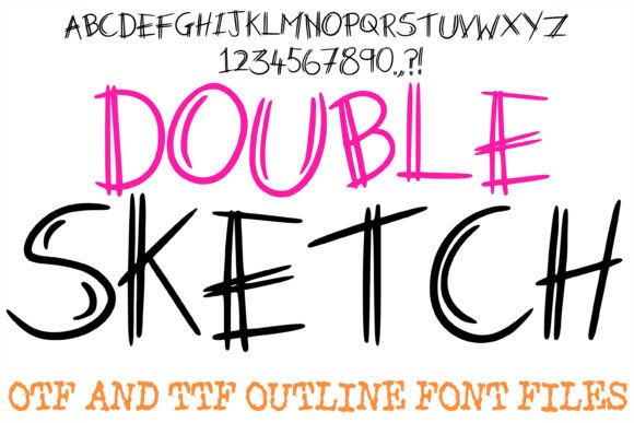 Double Sketch Font: A Light, Artistic Display Typeface for Brand Warmth