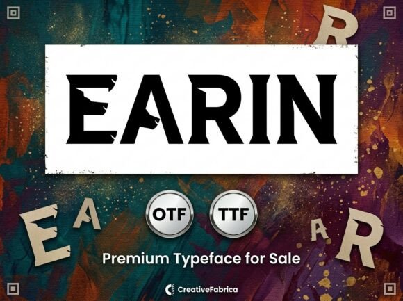 Earin Display Font for Handmade Brands