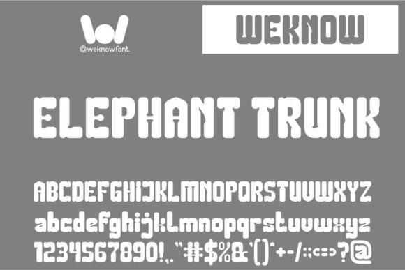 Elephant Trunk: A Display Font That Anchors Digital Branding