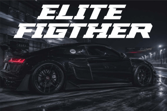 Elite Fighter: A Display Font for Bold Editorial Impact