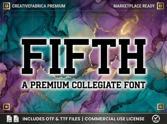 Fifth: A Bold Display Font That Commands Attention