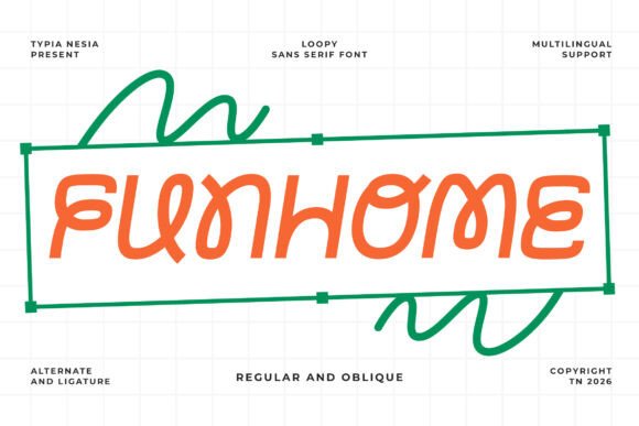 Funhome Font: A Playful Display Typeface for Digital Brands