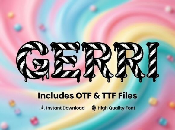 Gerri: A Playful Display Font for Handmade Charm