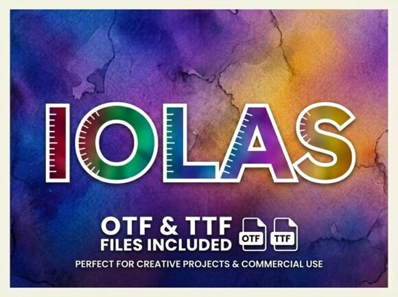 Iolas: A Standout Display Font for Small Business Branding