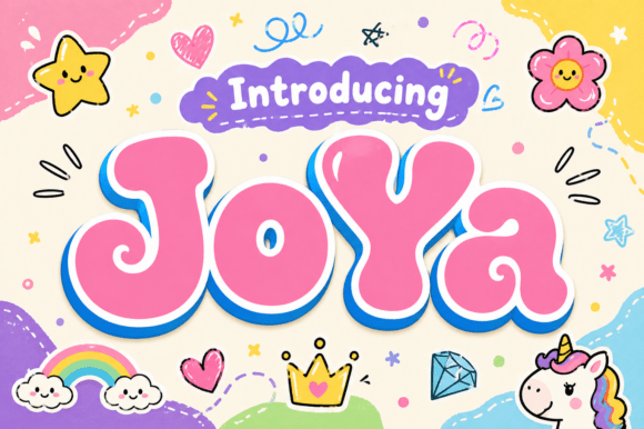 Joya: A Retro Display Font for Bold Digital Branding