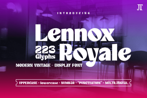 Lennox Royale: A Bold Display Font for Digital Branding