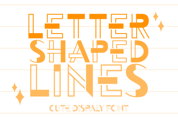 Letter Shaped Lines: A Display Font That Builds Brand Charm
