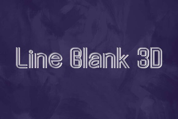 Line Blank 3D: A Display Font That Makes Your Brand Feel Built to Last
