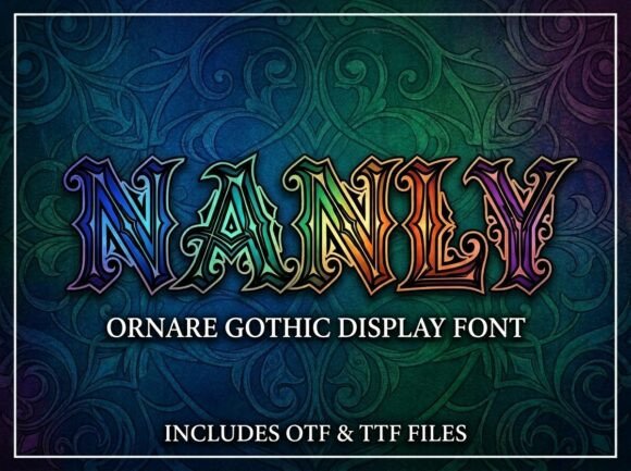 Nanly: A Brutalist Display Font That Commands Attention