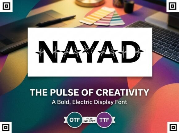 Nayad: A Bold Display Font for Handmade Brands
