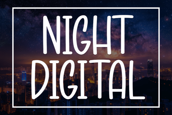 Night Digital: A Thoughtful Display Font for Calm, Clear Headlines