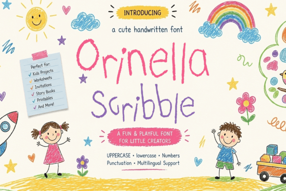 Orinella Scribble: A Playful Display Font for Scroll-Stopping Marketing