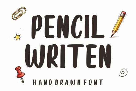 Pencil Writen: A Hand-Drawn Display Font with Editorial Warmth