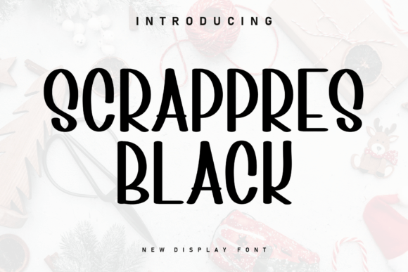 Scrappres Black: A Handcrafted Display Font for Makers