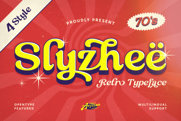Slyzhee: A Retro Display Typeface for Editorial Impact