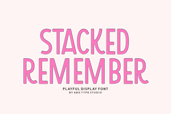 Stacked Remember Font: Your Scroll-Stopping Display Typeface